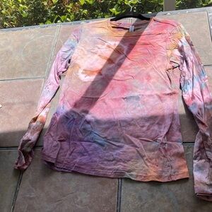Tie-Dye Long Sleeve Tee - Multicolor